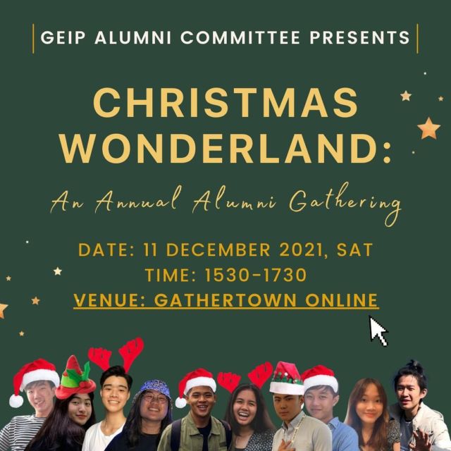 🎙 CALLING ALL GEIP ALUMNI 👨🏾‍🎓👩🏻‍🎓

You’re invited to this year’s Christmas Wonderland, happening this Saturday! 🎄🎅🏽 Come celebrate this time of the year with your favourite entrepreneurial community 👯‍♀️👯‍♂️

Reconnect with old friends and meet new ones in this fun-filled day 🙌🏻 Get ready for some laughing, singing, and all-around joy 🥂🍿

So grab your friends and sign up with the link in our bio now 💖🎉