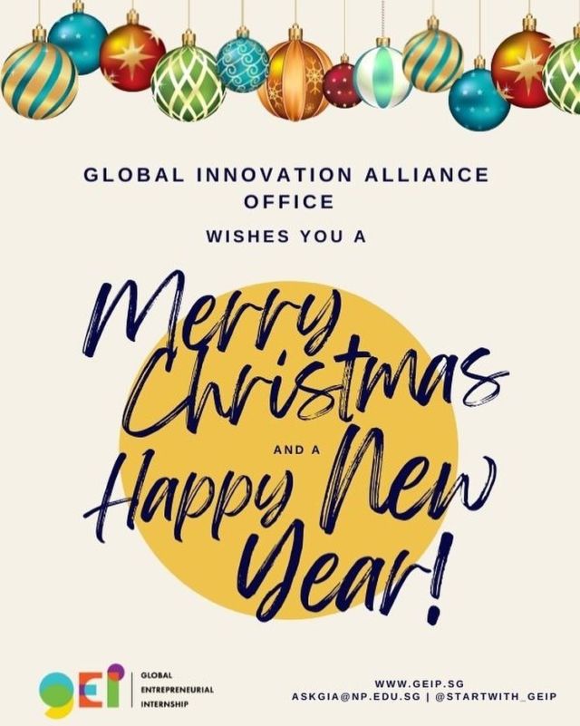 Wishing everyone in the GEIP community a very Merry Christmas! Happy Holidays to all! Have a memorable festive weekend! 🎄🎅🏻

#christmas #merrychristmas #ngeeann #happyholidays #christmasweekend #startwith_geip